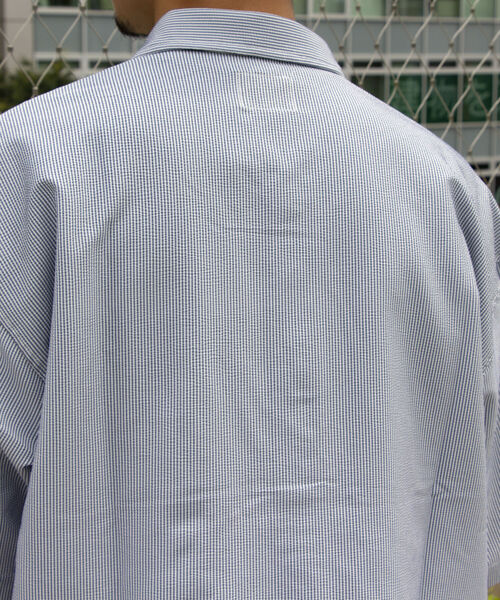 GLOSTER（グロスター）の「【GLOSTER/グロスター】レギュラーカラー シアサッカーオーバーシャツ（シャツ/ブラウス・メンズ・ホワイト系その他4/ブルー系その他7/ベージュ系その他3・L/M）」の22枚目の写真