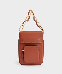 アンバー チェーンハンドルロングクロスボディバッグ / Amber Chain-Handle Long Crossbody Bag