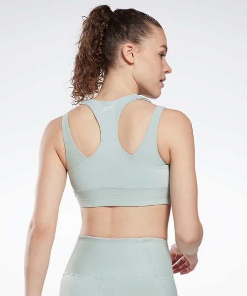 Reebok（リーボック）の「スタジオ レイヤード ブラトップ / Studio Layered Bra Top（スポーツブラ・レディース・グレー系その他/グレー/ブラック・LARGE/SMALL/X-LARGE/MEDIUM/X-SMALL）」の12枚目の写真