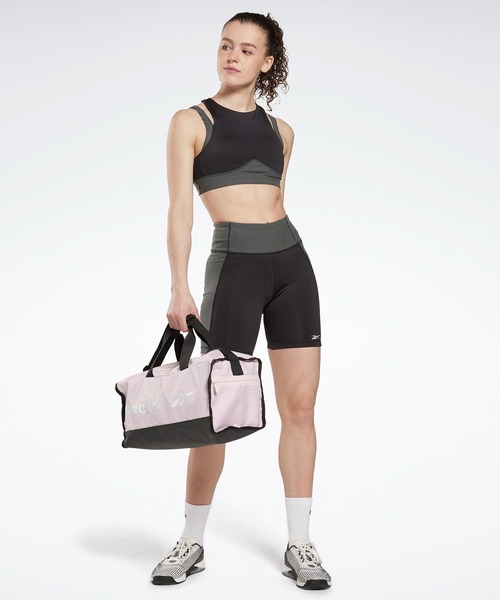 Reebok（リーボック）の「スタジオ レイヤード ブラトップ / Studio Layered Bra Top（スポーツブラ・レディース・グレー系その他/グレー/ブラック・LARGE/SMALL/X-LARGE/MEDIUM/X-SMALL）」の9枚目の写真