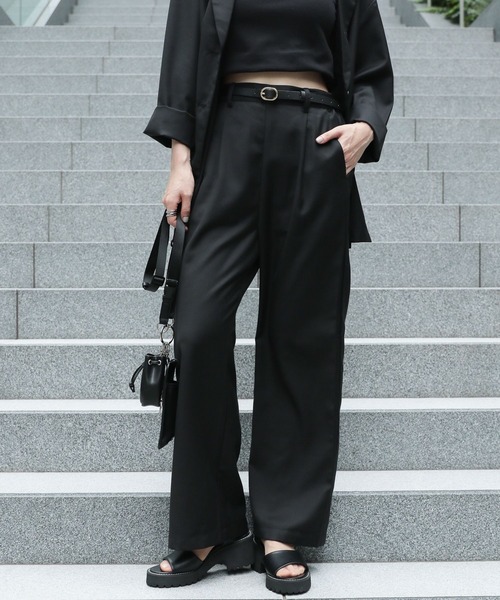 RAGEBLUE（レイジブルー）の「SET-UP/テーラードジャケット×ワイドスラックス（テーラードジャケット・レディース・ブラック/ブラウン/ブルー/グリーン・FREE）」の22枚目の写真