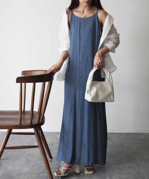 Riberry（リベリー）の「アメスリロングキャミワンピース（ワンピース・レディース・ブラック/ピンク/ブルー・MEDIUM）」の2枚目の写真