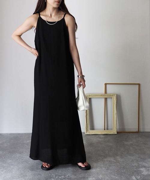 Riberry（リベリー）の「アメスリロングキャミワンピース（ワンピース・レディース・ブラック/ピンク/ブルー・MEDIUM）」の17枚目の写真