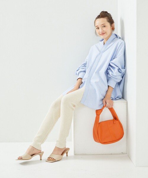 FREAK'S STORE（フリークスストア）の「【プチシリーズ】リブレギンス【WEB限定】（レギンス/スパッツ・レディース・ブラック/グレー/ナチュラル・ﾌﾘ-）」の4枚目の写真