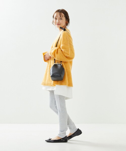 FREAK'S STORE（フリークスストア）の「【プチシリーズ】リブレギンス【WEB限定】（レギンス/スパッツ・レディース・ブラック/グレー/ナチュラル・ﾌﾘ-）」の7枚目の写真