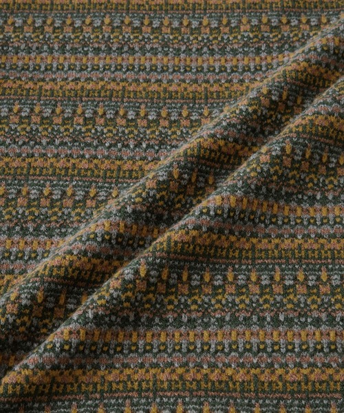 MONO-MART LADY'S(モノマートレディース)の「ジャガード柄Vネックニットベスト(ベスト・レディース・ネイビー/ブラウン/グリーン/アイボリー・FREE)」の12枚目の写真