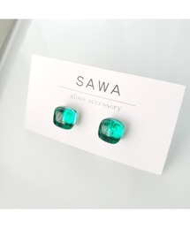 【sawa】スクエアピアス(MA)