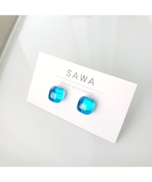 【sawa】スクエアピアス(MA)
