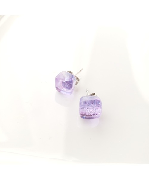 tone（トーン）の「【sawa】スクエアピアス(MA)（ピアス（両耳用）・レディース・パープル/グレー/ターコイズブルー/ブルー/ラベンダー/グリーン系その他/ライトグリーン/スカイブルー/その他/クリア/グリーン・FREE）」の21枚目の写真