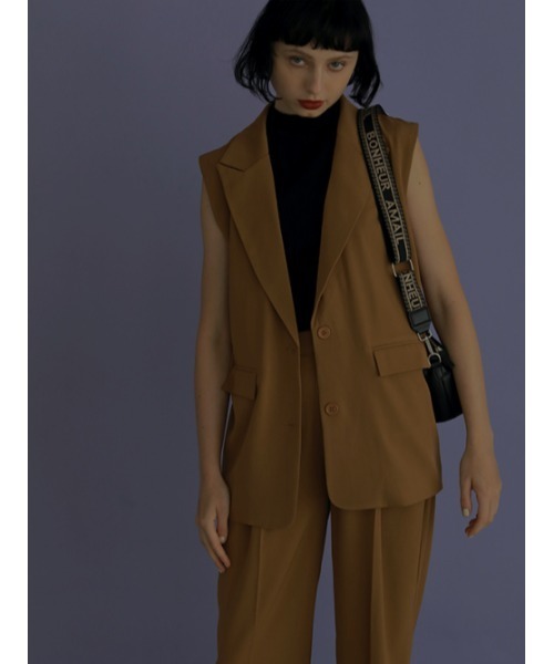 AMAIL（アマイル）の「Bulky water vest（ベスト・レディース・ブラウン/ブルー・FREE）」の13枚目の写真