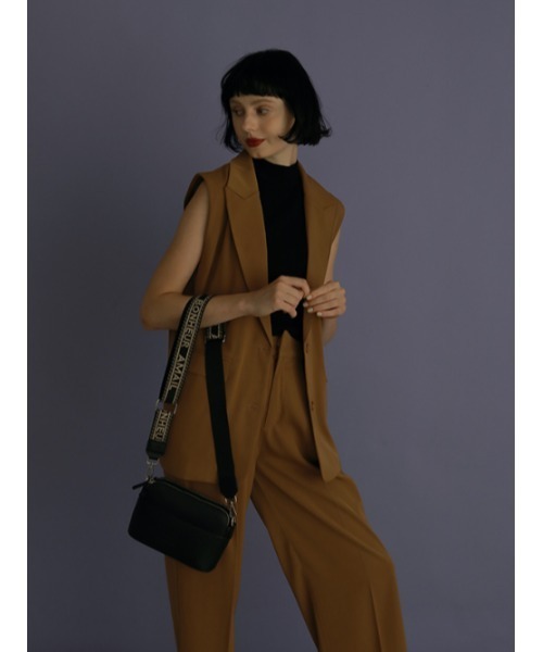 AMAIL（アマイル）の「Bulky water vest（ベスト・レディース・ブラウン/ブルー・FREE）」の14枚目の写真