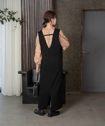 Amiur | v neck long vest(ベスト)