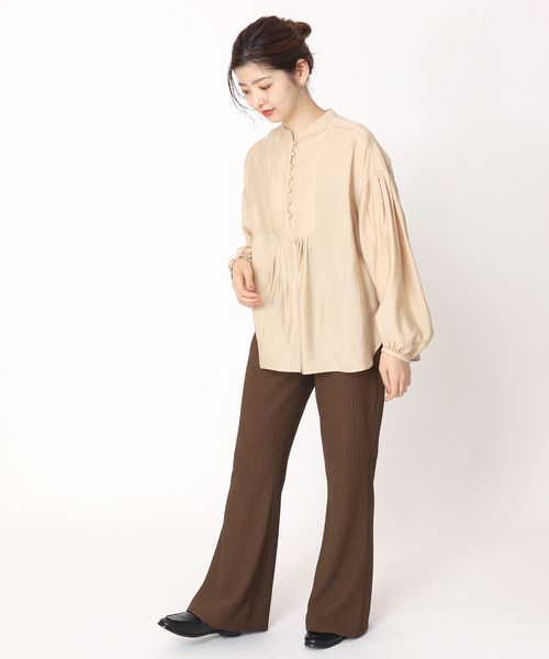 B.C STOCK(ベーセーストック)の「フレアカットパンツ(その他パンツ・レディース・ブラウン/ベージュ/グリーン・FREE)」の7枚目の写真
