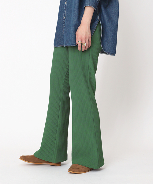 B.C STOCK(ベーセーストック)の「フレアカットパンツ(その他パンツ・レディース・ブラウン/ベージュ/グリーン・FREE)」の8枚目の写真