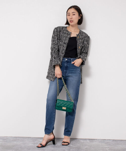 Rie Miller(リエミラー)の「ストレッチスリムストレートデニム(デニムパンツ・レディース・ネイビー・36/34/38/40)」の7枚目の写真
