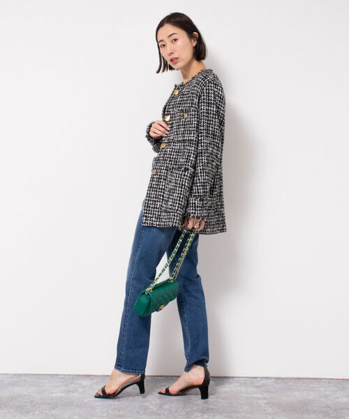 Rie Miller(リエミラー)の「ストレッチスリムストレートデニム(デニムパンツ・レディース・ネイビー・36/34/38/40)」の8枚目の写真