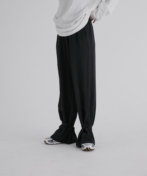 fukuu(フクウ)の「アセテートサテン 2way ワイドパンツ(その他パンツ・レディース・ピンク/ブラック・M/L)」の10枚目の写真