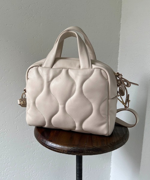 CAPRICIEUX LE'MAGE(カプリシューレマージュ)の「キルト2WAYボストンバッグ(ボストンバッグ・レディース・ブラック/イエロー/アイボリー・FREE)」の8枚目の写真