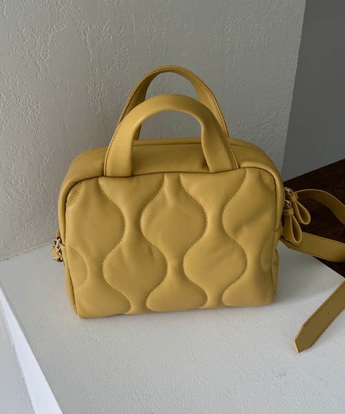 CAPRICIEUX LE'MAGE(カプリシューレマージュ)の「キルト2WAYボストンバッグ(ボストンバッグ・レディース・ブラック/イエロー/アイボリー・FREE)」の18枚目の写真