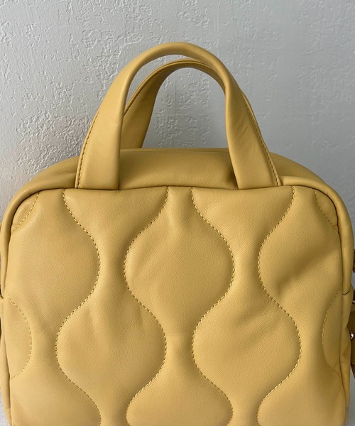 CAPRICIEUX LE'MAGE(カプリシューレマージュ)の「キルト2WAYボストンバッグ(ボストンバッグ・レディース・ブラック/イエロー/アイボリー・FREE)」の7枚目の写真