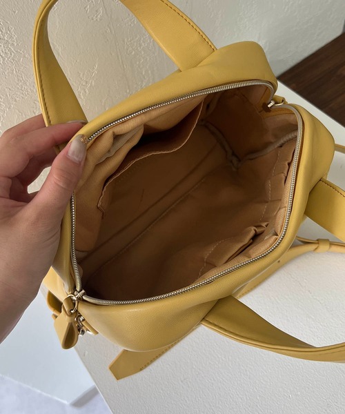 CAPRICIEUX LE'MAGE(カプリシューレマージュ)の「キルト2WAYボストンバッグ(ボストンバッグ・レディース・ブラック/イエロー/アイボリー・FREE)」の10枚目の写真