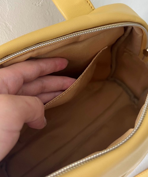 CAPRICIEUX LE'MAGE(カプリシューレマージュ)の「キルト2WAYボストンバッグ(ボストンバッグ・レディース・ブラック/イエロー/アイボリー・FREE)」の5枚目の写真