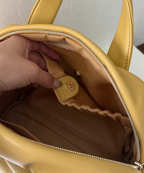 CAPRICIEUX LE'MAGE(カプリシューレマージュ)の「キルト2WAYボストンバッグ(ボストンバッグ・レディース・ブラック/イエロー/アイボリー・FREE)」の19枚目の写真