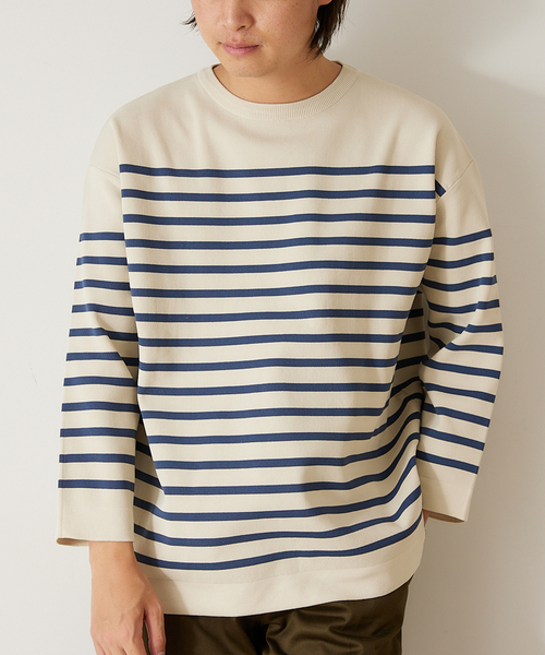 417 EDIFICE（フォーワンセブンエディフィス）の「ウォッシャブルバスクニット (8/S)（ニット/セーター・メンズ・ネイビー/ブラウン/グリーン/アイボリー/その他3/その他9・MEDIUM/LARGE/XX-LARGE）」の5枚目の写真