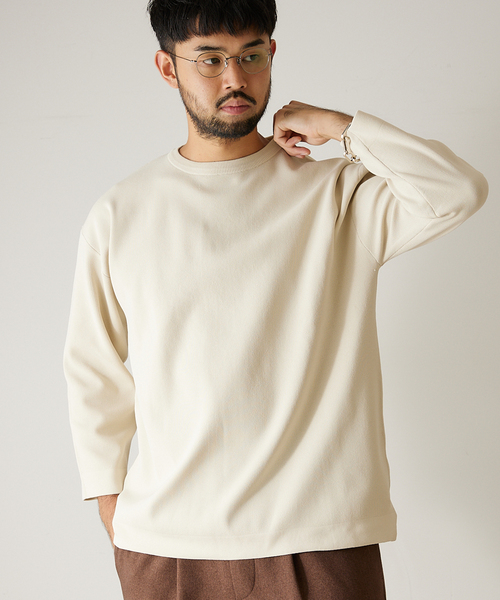 417 EDIFICE（フォーワンセブンエディフィス）の「ウォッシャブルバスクニット (8/S)（ニット/セーター・メンズ・ネイビー/ブラウン/グリーン/アイボリー/その他3/その他9・MEDIUM/LARGE/XX-LARGE）」の2枚目の写真