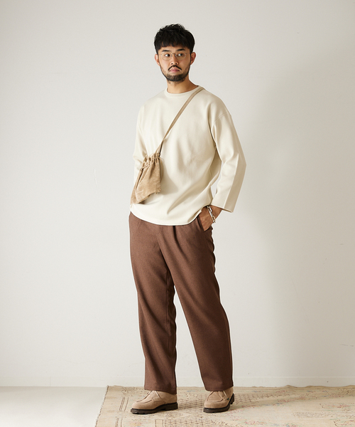 417 EDIFICE（フォーワンセブンエディフィス）の「ウォッシャブルバスクニット (8/S)（ニット/セーター・メンズ・ネイビー/ブラウン/グリーン/アイボリー/その他3/その他9・MEDIUM/LARGE/XX-LARGE）」の7枚目の写真