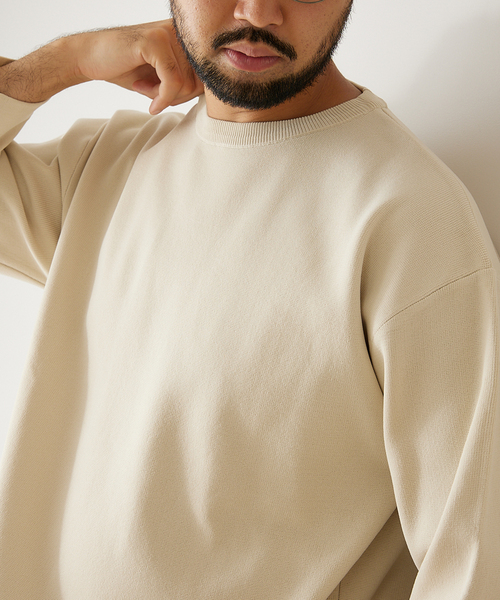 417 EDIFICE（フォーワンセブンエディフィス）の「ウォッシャブルバスクニット (8/S)（ニット/セーター・メンズ・ネイビー/ブラウン/グリーン/アイボリー/その他3/その他9・MEDIUM/LARGE/XX-LARGE）」の9枚目の写真