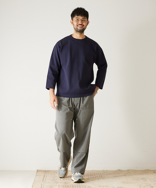 417 EDIFICE（フォーワンセブンエディフィス）の「ウォッシャブルバスクニット (8/S)（ニット/セーター・メンズ・ネイビー/ブラウン/グリーン/アイボリー/その他3/その他9・MEDIUM/LARGE/XX-LARGE）」の19枚目の写真