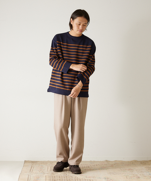 417 EDIFICE（フォーワンセブンエディフィス）の「ウォッシャブルバスクニット (8/S)（ニット/セーター・メンズ・ネイビー/ブラウン/グリーン/アイボリー/その他3/その他9・MEDIUM/LARGE/XX-LARGE）」の12枚目の写真