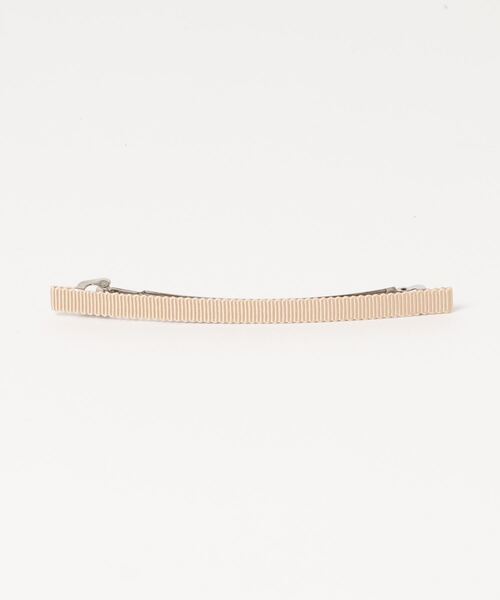 Libra Cue（リブラ キュー）の「グログランリボンバーバレッタ（バレッタ/ヘアクリップ・レディース・ブラック/ベージュ・FREE）」の10枚目の写真