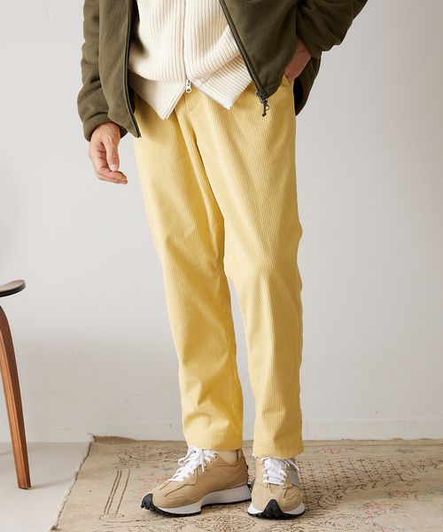 417 EDIFICE（フォーワンセブンエディフィス）の「コーデュロイイージーパンツ（カーゴパンツ・メンズ・チャコールグレー/カーキ/イエロー/アイボリー・SMALL/MEDIUM/LARGE）」の4枚目の写真