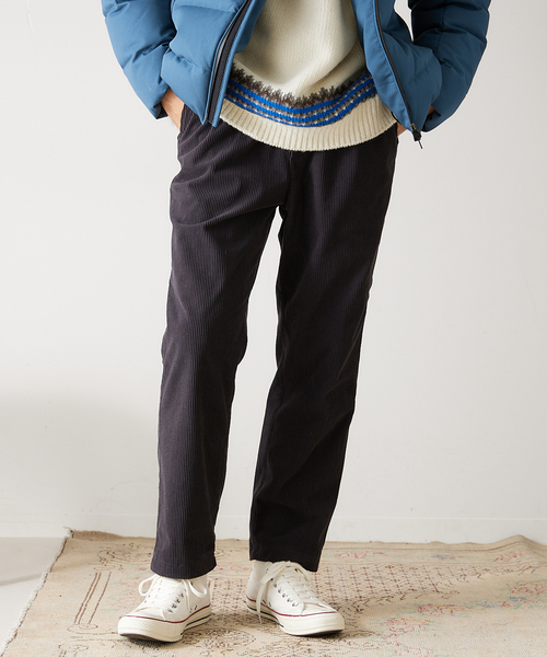 417 EDIFICE（フォーワンセブンエディフィス）の「コーデュロイイージーパンツ（カーゴパンツ・メンズ・チャコールグレー/カーキ/イエロー/アイボリー・SMALL/MEDIUM/LARGE）」の5枚目の写真