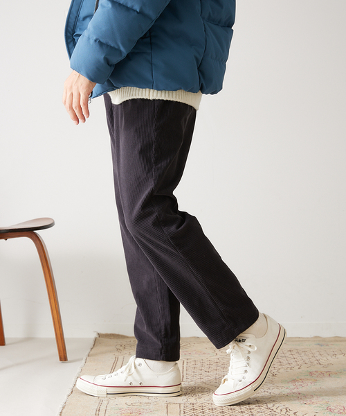 417 EDIFICE（フォーワンセブンエディフィス）の「コーデュロイイージーパンツ（カーゴパンツ・メンズ・チャコールグレー/カーキ/イエロー/アイボリー・SMALL/MEDIUM/LARGE）」の6枚目の写真