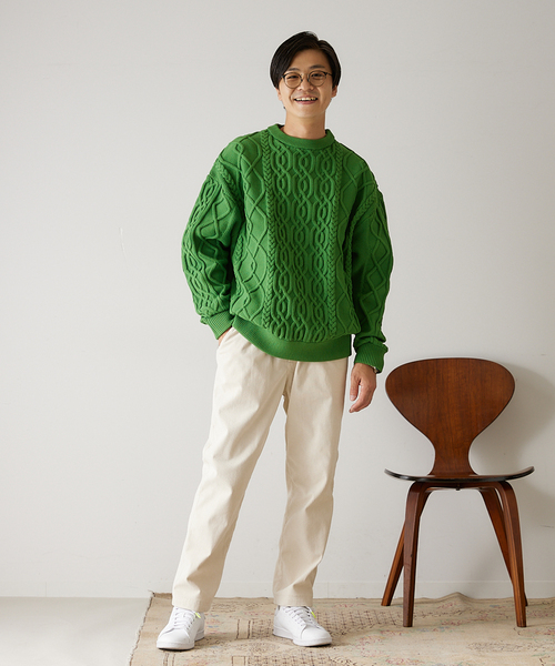 417 EDIFICE（フォーワンセブンエディフィス）の「コーデュロイイージーパンツ（カーゴパンツ・メンズ・チャコールグレー/カーキ/イエロー/アイボリー・SMALL/MEDIUM/LARGE）」の10枚目の写真