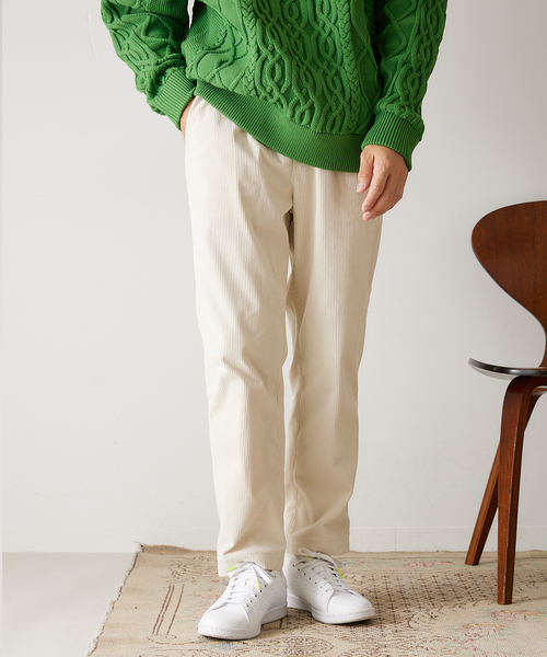 417 EDIFICE（フォーワンセブンエディフィス）の「コーデュロイイージーパンツ（カーゴパンツ・メンズ・チャコールグレー/カーキ/イエロー/アイボリー・SMALL/MEDIUM/LARGE）」の11枚目の写真