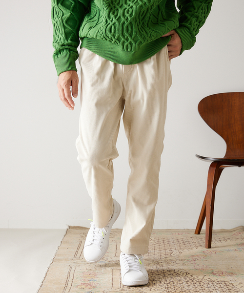 417 EDIFICE（フォーワンセブンエディフィス）の「コーデュロイイージーパンツ（カーゴパンツ・メンズ・チャコールグレー/カーキ/イエロー/アイボリー・SMALL/MEDIUM/LARGE）」の12枚目の写真