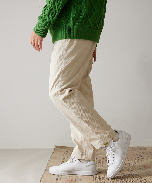 417 EDIFICE（フォーワンセブンエディフィス）の「コーデュロイイージーパンツ（カーゴパンツ・メンズ・チャコールグレー/カーキ/イエロー/アイボリー・SMALL/MEDIUM/LARGE）」の13枚目の写真