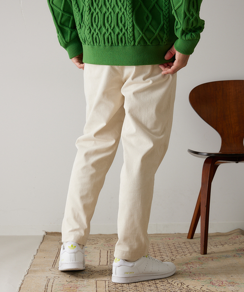 417 EDIFICE（フォーワンセブンエディフィス）の「コーデュロイイージーパンツ（カーゴパンツ・メンズ・チャコールグレー/カーキ/イエロー/アイボリー・SMALL/MEDIUM/LARGE）」の14枚目の写真