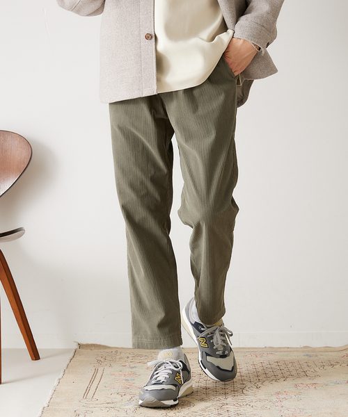 417 EDIFICE（フォーワンセブンエディフィス）の「コーデュロイイージーパンツ（カーゴパンツ・メンズ・チャコールグレー/カーキ/イエロー/アイボリー・SMALL/MEDIUM/LARGE）」の17枚目の写真