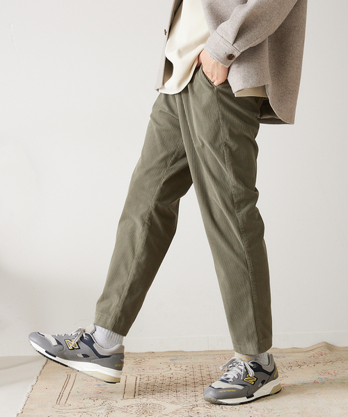 417 EDIFICE（フォーワンセブンエディフィス）の「コーデュロイイージーパンツ（カーゴパンツ・メンズ・チャコールグレー/カーキ/イエロー/アイボリー・SMALL/MEDIUM/LARGE）」の18枚目の写真