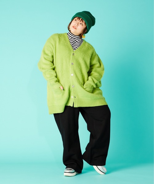 PUNYUS（プニュズ）の「ボーダーハイネックロンＴ（Tシャツ/カットソー・レディース・ホワイト・1/2/3/4）」の10枚目の写真