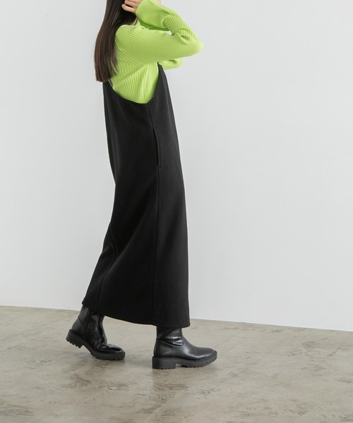 yuw(ユウ)の「フリースジャンバースカート 170774(ジャンパースカート・レディース・ブラック/グレー・FREE)」の13枚目の写真