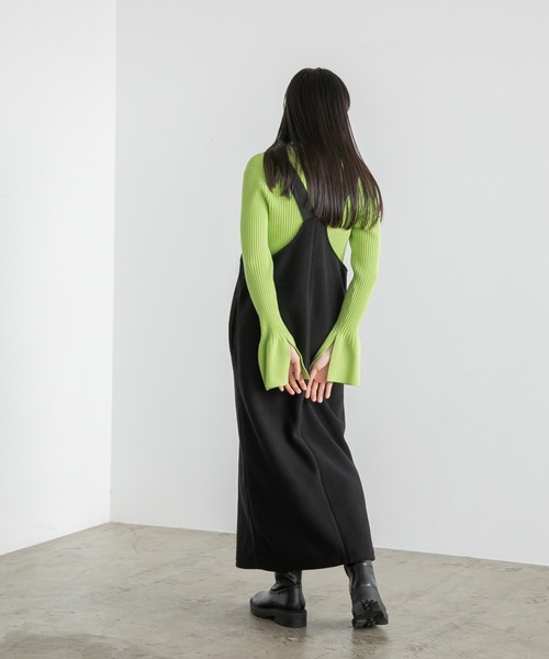 yuw(ユウ)の「フリースジャンバースカート 170774(ジャンパースカート・レディース・ブラック/グレー・FREE)」の14枚目の写真