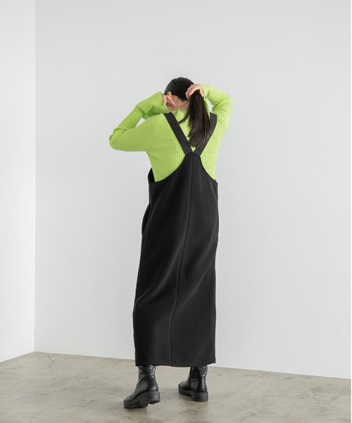 yuw(ユウ)の「フリースジャンバースカート 170774(ジャンパースカート・レディース・ブラック/グレー・FREE)」の15枚目の写真