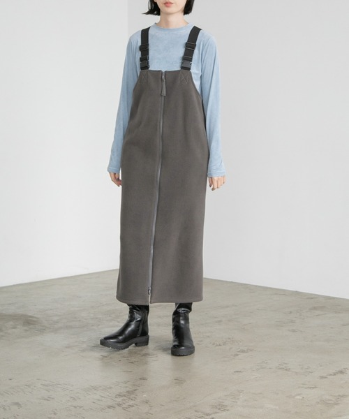 yuw(ユウ)の「フリースジャンバースカート 170774(ジャンパースカート・レディース・ブラック/グレー・FREE)」の20枚目の写真