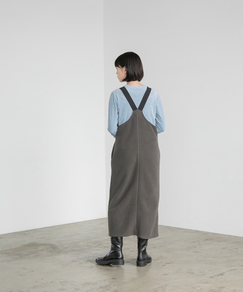 yuw(ユウ)の「フリースジャンバースカート 170774(ジャンパースカート・レディース・ブラック/グレー・FREE)」の19枚目の写真